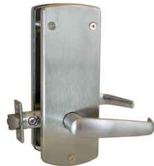 Cylindrical Kaba E-Plex 2000 Push Button Lock Entry, Satin Chrome, No Key Core
