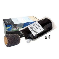 Kiwigrip Black 4 Liter Pouch With Roller Non-Skid Coating Deck