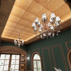 Artistic ceiling tiles Embossed wall panels for Cafe Club Restaurant PL02 10Pcs