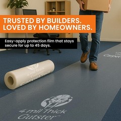 CarpetTect Floor Protection 24″ x 200′ | Heavy-Duty 4Mil Carpet Protection Film