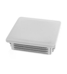 10x Square Tube Lamellar Plug 25×25 mm Quadrat White End Caps Plastic