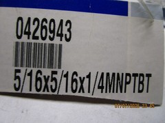 5/16″ Tube x 5/16″ Tube x 1/4″ M NPT Branch Tee Stainless Steel