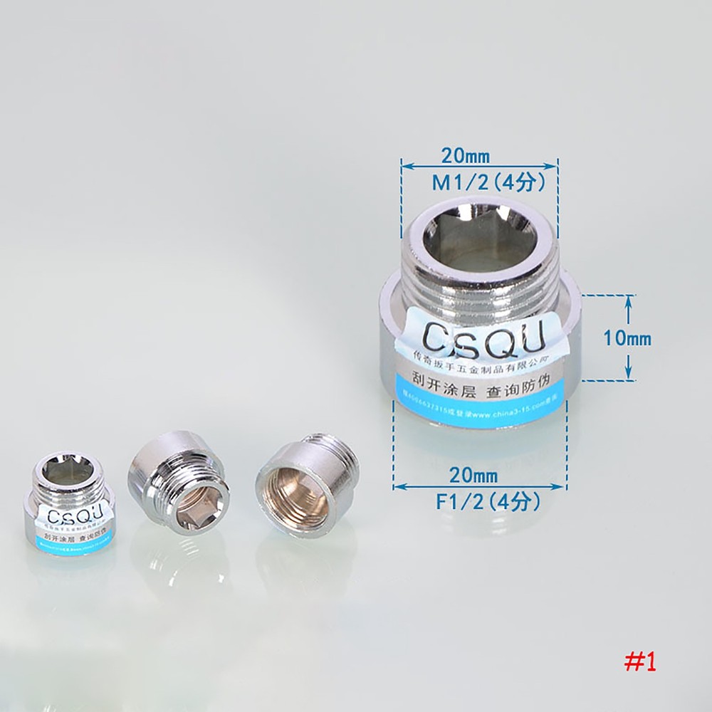 1/2” Tap extension Brass Fitting Male / Female Thread Fittings Connector Adapte