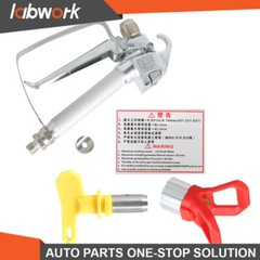 Labwork Airless Paint Spray Gun 3600PSI 517 Spray Tip+Nozzle Guard For Sprayers