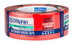 Window Masking Tape Exterior Tarp & Stucco (Red) – 60 Days 48mm x 50m