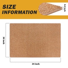 Donjop 24 36 Inch Stair Treads Landing Rug Non Slip Adhesive Peel And Stick