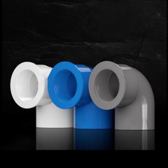 PVC 90° Elbow Bend Pipe Fitting BSP Solvent Weld x Threaded 20/25/32/40/50/63 mm