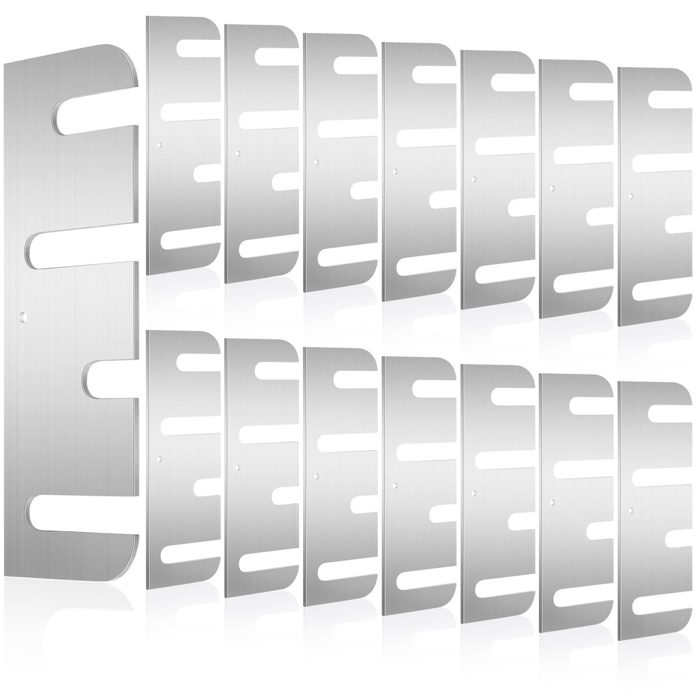 MorningRo 15 Pcs Hardware Door Hinge Shims Stainless Steel Metal Coated Finis…