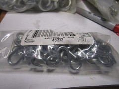 #8 1″L-Inside .120″-Wire 46lb-WLL Zinc Plated S-Hook QTY 50