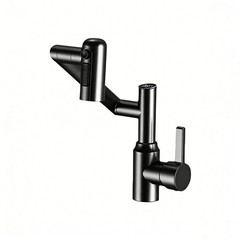 Stainless Steel Vanity Sink Faucet 1080 Swivel Digital Temperature 3 Water Modes