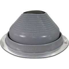 #7 (6″-11″) GRAY Round HIGH TEMP Silicone Flexible Pipe Flashing Dektite