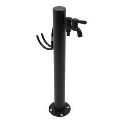 2-Outlets Outdoor Water Column Faucet Floor Mount Column Faucet Garden Faucet