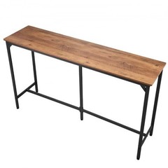 Bar Table, 1PCS 63″ Kitchen Bar Table, Tall Dining Tables with Rounded Edge, Re