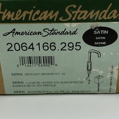 NEW AMERICAN STANDARD 2064.166.295 SERIN PLUG IN POWERED PROXIMITY SENSOR FAUCET