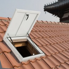 Roof Hatch, Roof Security Door, Roof Access Hatch Modern Square White NEW