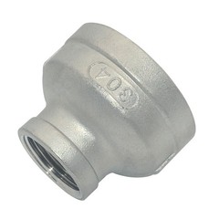 2″ to 1″ Female NPT Bell Reducer Reducing Coupling Stainless Steel 304 Connector