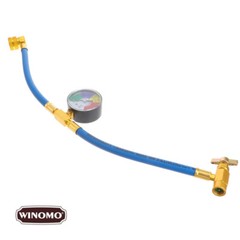 Air Conditioning Refrigerant Charging Hose with Gauge for Car 1/2 Thread New
