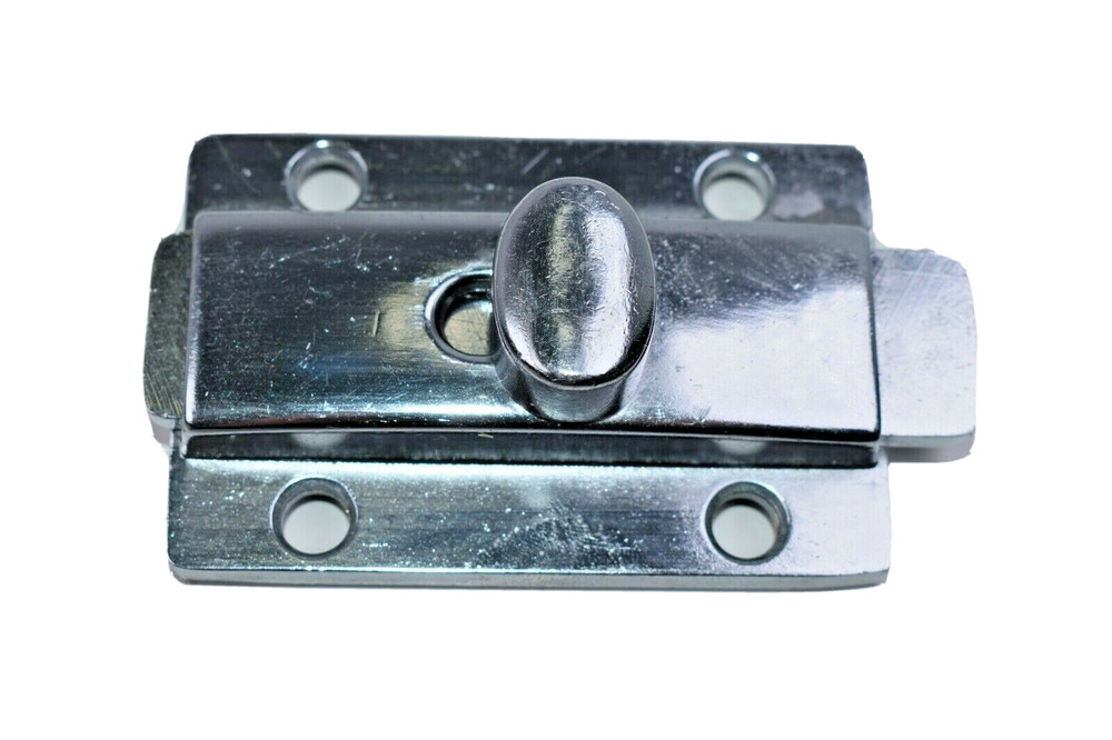Chrome Commercial Bathroom Heavy Duty Partition Door Hardware Latch Oval Knob