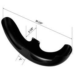 Quarter Panel 23″ Wrap Front Baggers Steel Cvo Tri Electra Low Freewheeler