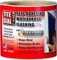 COFAIR Products TSB433 4 x 33 White Butyl Flashing