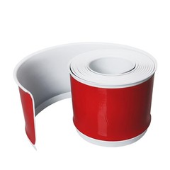 Flexible Baseboard Molding Trim 4Inch x 20Feet White Vinyl Wall Base Self-Adh…