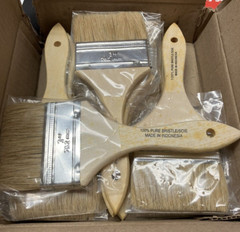 Lot of 12 – Rubberset 3″ Chip Brushes 100% Pure Bristle – Item # 99060330