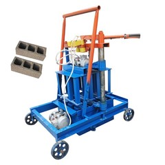 220V Hand-push Hollow Soil Block Brick Molding Machine for 15.7×5.9×7.8″ Brick