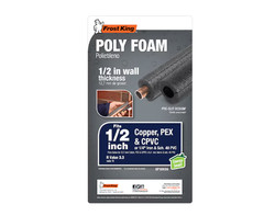 Frost King Foam Tubular pipe insulation for 1/2-in Pipe 6-ft