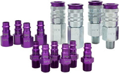Hi-Flo V Style 1/4″ Purple 14 Pc NEW