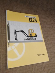 NEW Volvo Mini Excavator Owners Manual EC25 Type 281 Owners Manual Excavator!!