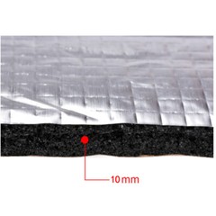 Car Turbo Exhaust Muffler Heat Shield Mat Insulation Thermal Cotton Deadener Pad