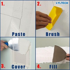 Fiberglass Drywall Joint Tape 5.7in x 100 ft, Self~Adhesive 13 Mesh