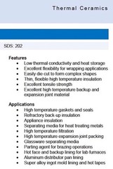 1/8″ Kaowool 24″ x 24″ Ceramic Fiber Paper KAWL 500 Grade 2300F Thermal Ceramics