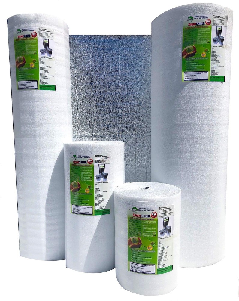 SmartSHIELD -5mm 48″x50ft Reflective Foam Core Insulation roll, Cold and Heat…