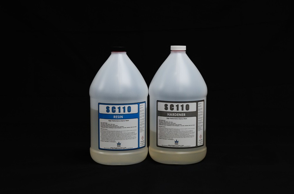 CLEAR EPOXY RESIN 1 GALLON KIT * UV RESISTANT * MARINE GRADE * NON-TOXIC * BOAT