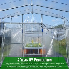 Clear Vinyl Sheeting 15 Mil 4’6″ x 10′ Vinyl Plastic Sheeting Clear Vinyl Sheet