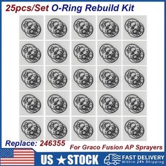 25/Set 246355 Aftermarket Complete O-Ring Rebuild Kit For Graco Fusion AP Orings