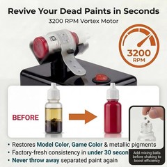 Professional Vortex Shaker for Paint, Gel Polish & Tattoo Inks – Compact Design
