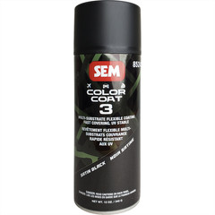 SEM.85243SEM Paints Color Coat 3 Satin Black 16 oz Aerosol