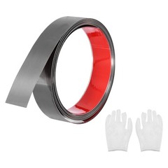 Brushed Black Peel Stick Wall Molding Trim with Glove,1.18 Inch x 6.56 Feet