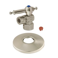 Kingston Brass CC4310.TLK 1-15/16″H Quarter Turn Angle Stop Valve – Nickel