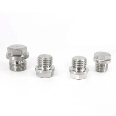 NPT Metric Male Plug Pipe Fittings Male Plug Blanking Plug A2 Stainless Steel