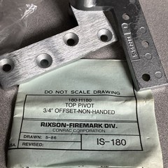 Rixson 180 Steel Offset Top Pivot Hinge