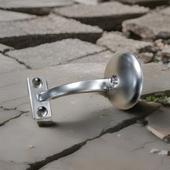 Silver Concealed Surface Mounted Hand Railing Bracket FREE SHIP -2pcs. 2in Space