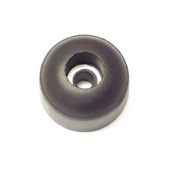 GRAINGER APPROVED 209W-017 Bumper,13/16 In.,Black,Rubber,PK10 16XU86