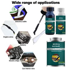 Waterproof Liquid Electrical Tape Wire Cable Repair Insulating Sealant Quick Dry