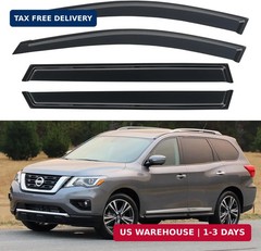Window Visors Rain Guards for 2013-2021 Nissan Pathfinder, Out-Channel Window Ve