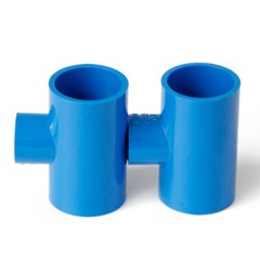 PVC Reducing Tee Connector Water Supply Pipe Fittings 25mm*20mm-200mm*160mm