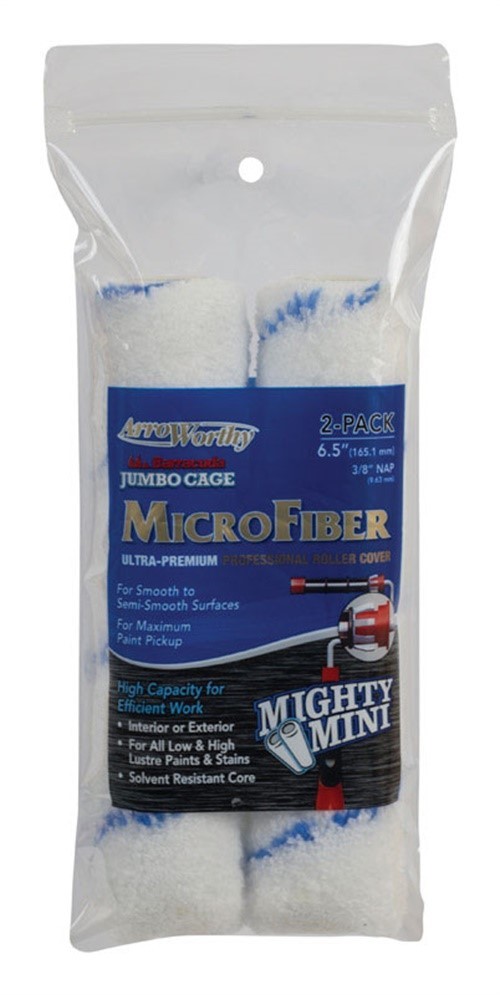 Arroworthy Microfiber 6.5 in. W X 3/8 in. S Jumbo Paint Roller Cover