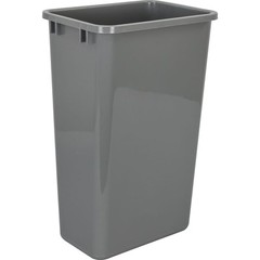 50 Qt Gray Kitchen Cabinet Waste Container Trash Can Garbage Bin Replacement